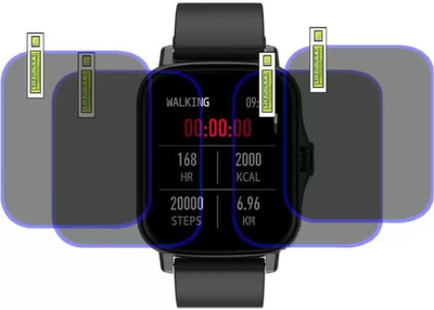 DOWRVIN Impossible Screen Guard for Maxima max pro X6 smart watch ( pack of 4)(Pack of 4)
