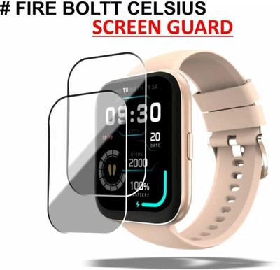 DOWRVIN Impossible Screen Guard for Fire- Boltt celsius smart watch (pack of 2)(Pack of 2)