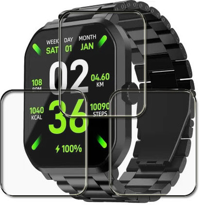 tombik Impossible Screen Guard for XCW196-boAt Ultima Select Smartwatch(Pack of 3)