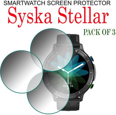 hirdesh Impossible Screen Guard for Syska Stellar(Pack of 3)