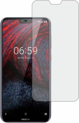 MOBART Tempered Glass Guard for NOKIA 6.1 PLUS (Flexible & Shatterproof)(Pack of 1)