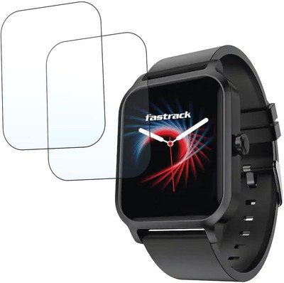 AHWAVEEDA Impossible Screen Guard for Protective Ultra Clear Unbreakable Smartwatch Screen Protector for Fastrack Reflex Charge 1.83(Pack of 2)