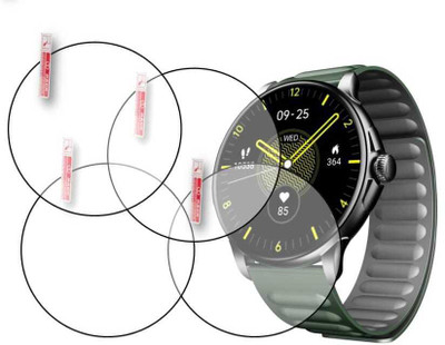 KHWABEEDA Tempered Glass Guard for FIRE-BOLTT SPECTRE STAINLESS STEEL WATCH SCREEN GUARD(Pack of 4)