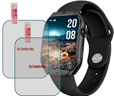 DOWRVIN Impossible Screen Guard for BEATXP UNBOUND CORV 1.96 SMART WATCH SCREEN GUARD ( PACK OF 2)(Pack of 2)