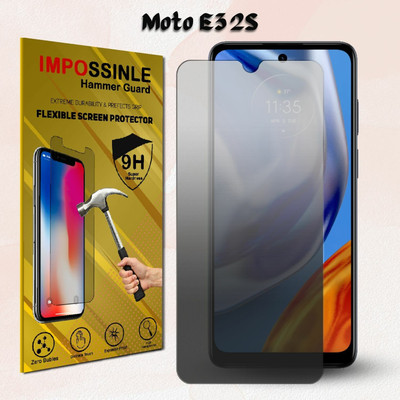 FCS Edge To Edge Screen Guard for Moto E32SMatte Screen Guard, Motorola Moto E32S, 9H Anti Shock Flexible Screen Protector(Pack of 1)