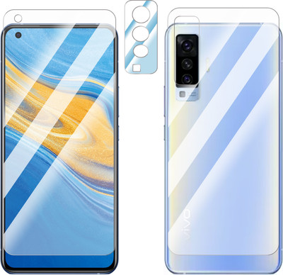FCS Impossible Screen Guard for Vivo X50 Front + Back + Camera (Glossy)(Pack of 3)