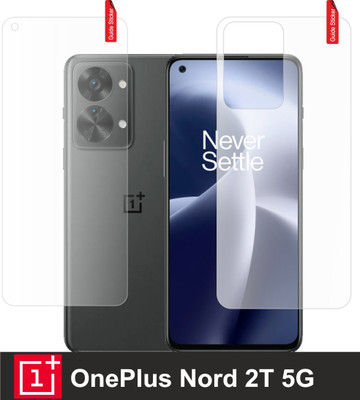 skrechtech Front and Back Tempered Glass for OnePlus Nord 2T 5G, Nord 2T 5G(Pack of 2)