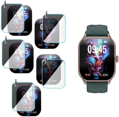 KHWABEEDA Impossible Screen Guard for FASTRACK REFLEX POWER.SMART WATCH (PACK OF 5)(Pack of 5)