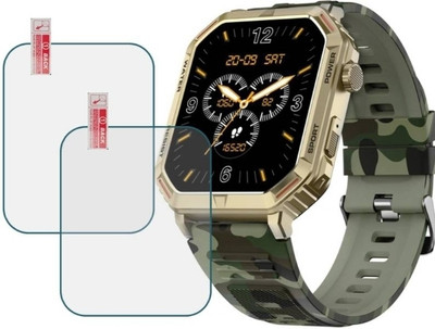 DOWRVIN Impossible Screen Guard for FIRE- BOLTT COMMANDO 1.95 AMODED BLUETOOTH CALLING SMART WATCH (PACK OF 2)(Pack of 2)
