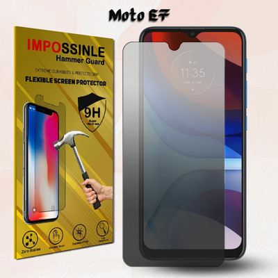 FCS Edge To Edge Screen Guard for Moto E7Matte Screen Guard, Motorola Moto E7, 9H Anti Shock Flexible Screen Protector(Pack of 1)