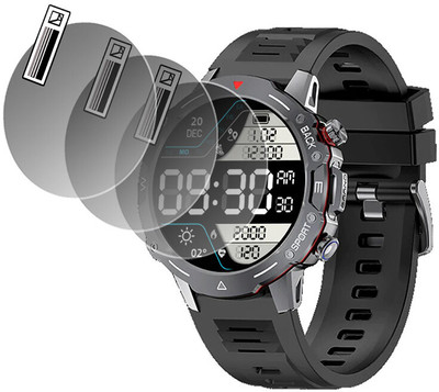 daffin Impossible Screen Guard for Fire-Boltt Grenade 1.39''(Pack of 3)