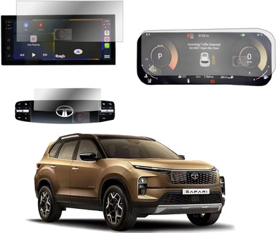 Zealsy Impossible Screen Guard for Compatible For TATA HARRIER SAFARI 2023 FACELIFT INFOTAINMENT 12.3 INCH, Instrument Cluster and Steering(Pack of 3)