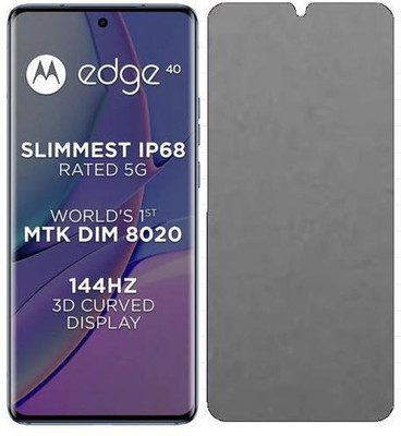 Nishad Edge To Edge Tempered Glass for SB-Matte-NOV23-Motorola Edge 40(Pack of 1)
