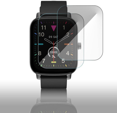AHWAVEEDA Impossible Screen Guard for Smart Watch Screen Guard for Noise Colorfit Icon Buzz (1.69) with Installation Kit Not A Glass Flexible Tpu(Pack of 2)