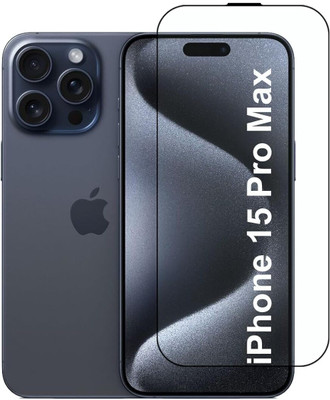 Bulkwala Edge To Edge Tempered Glass for Tempered Glass for iPhone 15 Pro Max | Screen Protector Full HD Quality Tempered Glass, Tempered Glass for iPhone 15 Pro Max | Screen Protector Full HD Quality Tempered Glass Anti-Scratch Edge to Edge Coverage with Easy Installation Kit(Pack of 1)