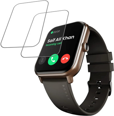 AHWAVEEDA Impossible Screen Guard for Flexible Unbreakable Scratch resistance Smartwatch Screen Protector for Boult Drift plus(Pack of 2)