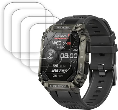 DB Impossible Screen Guard for PROMATE XWATCH S-19 1.95 SMART WATCH SCREEN( PACK OF 4)(Pack of 4)