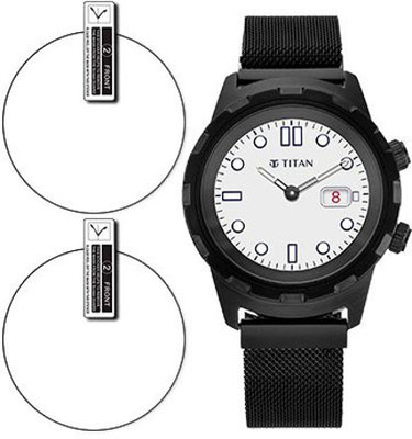 SOMTONE Impossible Screen Guard for Titan Connected X Hybrid Smartwatch(Pack of 2)
