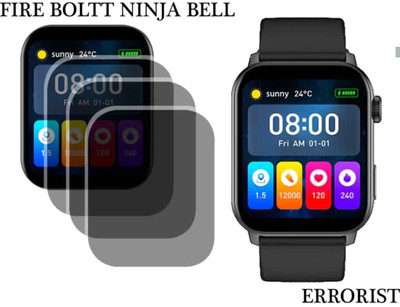 DOWRVIN Impossible Screen Guard for FIRE BOLTT NINJA BELL SMART WATCH ( PACK OF 3)(Pack of 3)