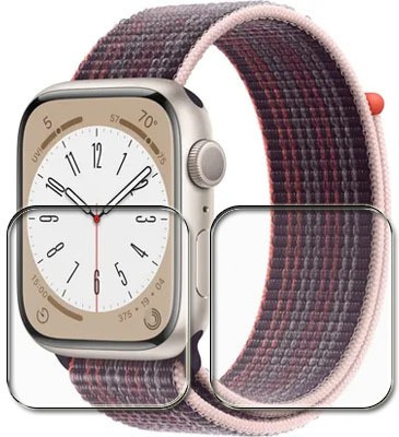 tombik Impossible Screen Guard for AX228-Apple Watch Series 8 41mm (GPS)(Pack of 2)