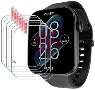 KHWABEEDA Impossible Screen Guard for Noise impact 2 inch HD display bluetooth calling mettlic built functional Crown smart watch (pack of 5)(Pack of 5)
