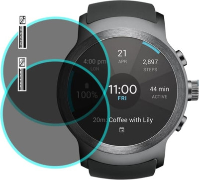 DOWRVIN Impossible Screen Guard for LG watch sport smartwatch screen guard (pack of 2)(Pack of 2)