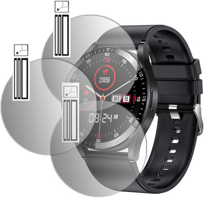 DOUMOF Impossible Screen Guard for AXL Pulse LifeFit SMARTWATCH(Pack of 3)