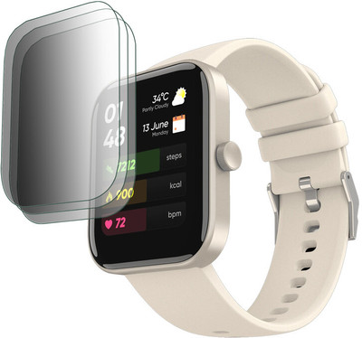 DOUMOF Impossible Screen Guard for Mivi Model E SMARTWATCH(Pack of 3)