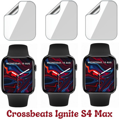 FCS Edge To Edge Screen Guard for Crossbeats Ignite S4 Max(Pack of 3)