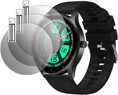 DOUMOF Edge To Edge Screen Guard for Fire-Boltt Talk Go SMARTWATCH(Pack of 3)