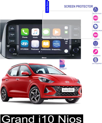 DESIBUZZ Impossible Screen Guard for Hyundai Grand i10 NIOS Screen Guard, Hammer Proof,Unbreakable,9H Nano FlexiGlass(Pack of 1)