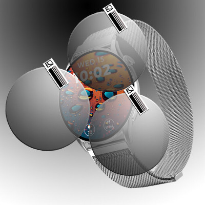 daffin Impossible Screen Guard for beatXP Evoke 1.43(Pack of 3)