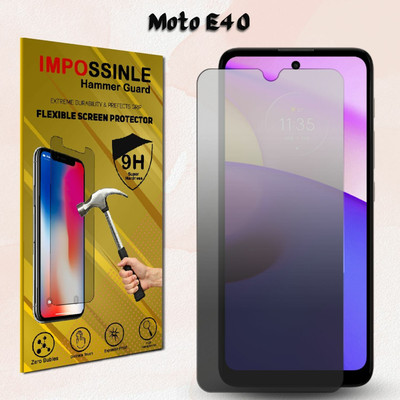FCS Edge To Edge Screen Guard for Moto E40Matte Screen Guard, Motorola Moto E40, 9H Anti Shock Flexible Screen Protector(Pack of 1)