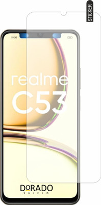 DORADO SHIELD Impossible Screen Guard for realme c53 temepered glass(Pack of 1)