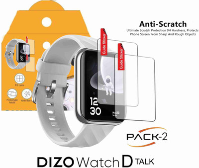 Olonga Impossible Screen Guard for DIZO WATCH D TALK SMARTWATCH(Pack of 2)