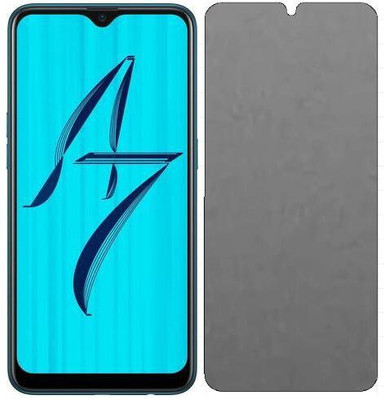 Kiksell Edge To Edge Tempered Glass for KS-Matte-NOV23-Oppo A7(Pack of 1)