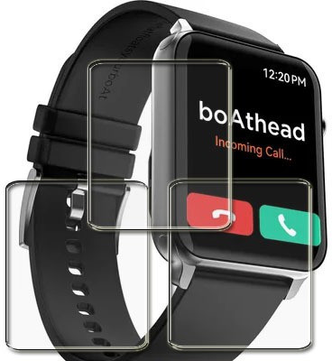 tombik Impossible Screen Guard for BW2-boAt Watch Storm Call Smartwatch(Pack of 3)