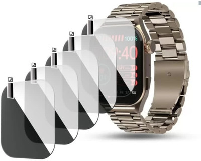 KHWABEEDA Impossible Screen Guard for PEBBLE VOGUE 1.96 SMART WATCH SCREEN GUARD( PACK OF 5)(Pack of 5)