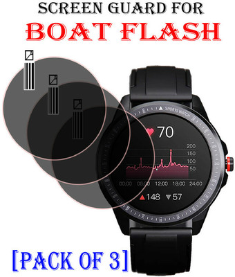 hirdesh Impossible Screen Guard for Boat Flash(Pack of 3)