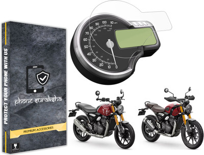 PhoneSuraksha Impossible Screen Guard for Premium Scrambler 400X/Triumph 400 Glossy-9H Flexible Speedo Meter Screen Protector Comes With Easy Installation kit(Pack of 1)