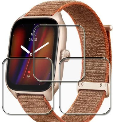 tombik Impossible Screen Guard for AX5-Amazfit GTS 4 Smartwatch(Pack of 3)