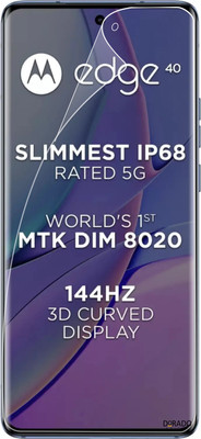 DORADO SHIELD Impossible Screen Guard for Transparent Screen Guard For Motorola Edge 40 /HD(Pack of 1)