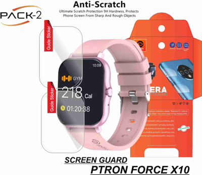 KANCHA Impossible Screen Guard for PTRON FORCE X10 SMARTWATCH(Pack of 2)