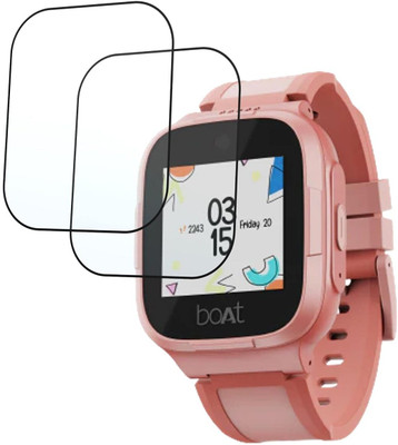 AHWAVEEDA Impossible Screen Guard for Flexible Clear Smartwatch Screen protector for boAt Wanderer(Pack of 2)