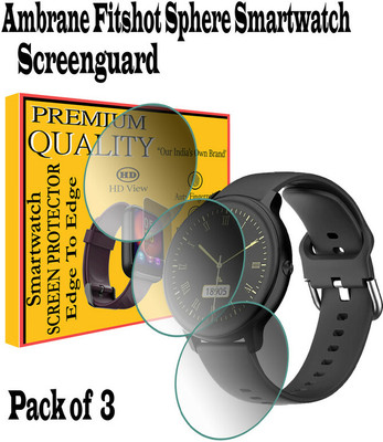 EZGER Impossible Screen Guard for ambrane fitshot sphere(Pack of 3)