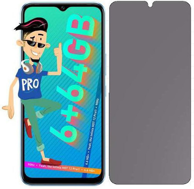 HARVEEN Impossible Screen Guard for Campatible for Privacy-Infinix Hot 12 Pro(Pack of 1)