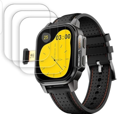 KHWABEEDA Impossible Screen Guard for FIRE -BOLTT SNAPP 4G SMART WATCH SCREEN GUARD (PACK OF 3)(Pack of 3)