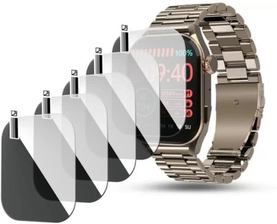 KHWABEEDA Impossible Screen Guard for PEBBLE VOGUE 1.96 SMART WATCH SCREEN GUARD (PACK OF 5)(Pack of 5)