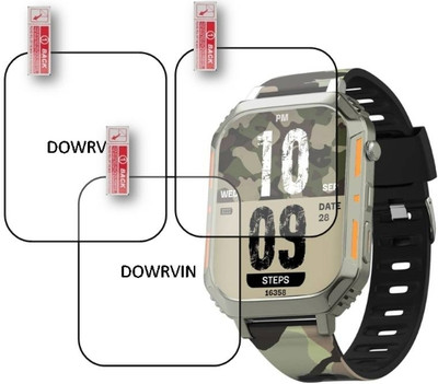 DOWRVIN Impossible Screen Guard for VIBEZ BY LIFE-LONG 2.02 SMART WATCH ( PACK OF 3)(Pack of 3)