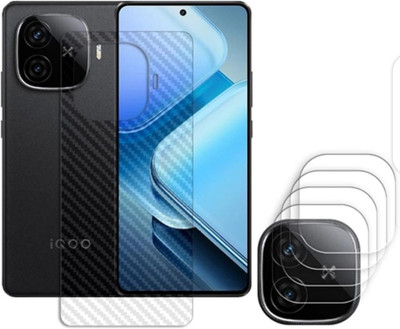 ZIDZEE Impossible Screen Guard for VIVO IQOO Z9 TURBO 5G BACK SCREEN GUARD AND 4 CAMERA LENS(Pack of 5)